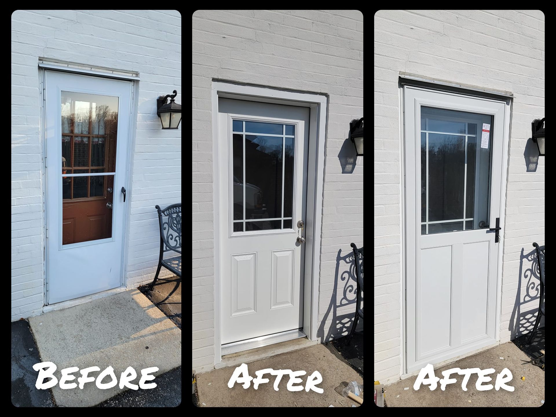 Before and after door project 17