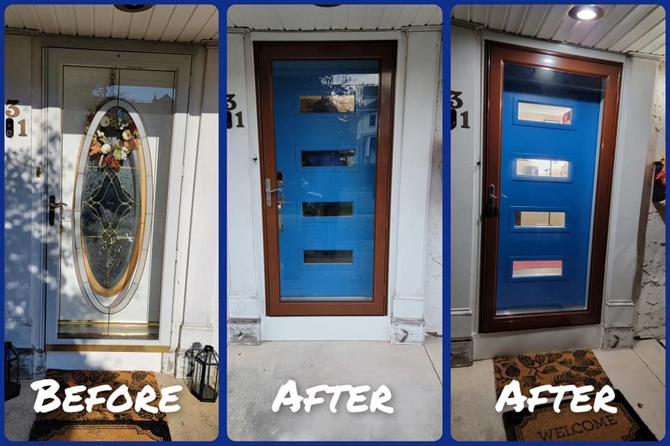 Before and after door project 23