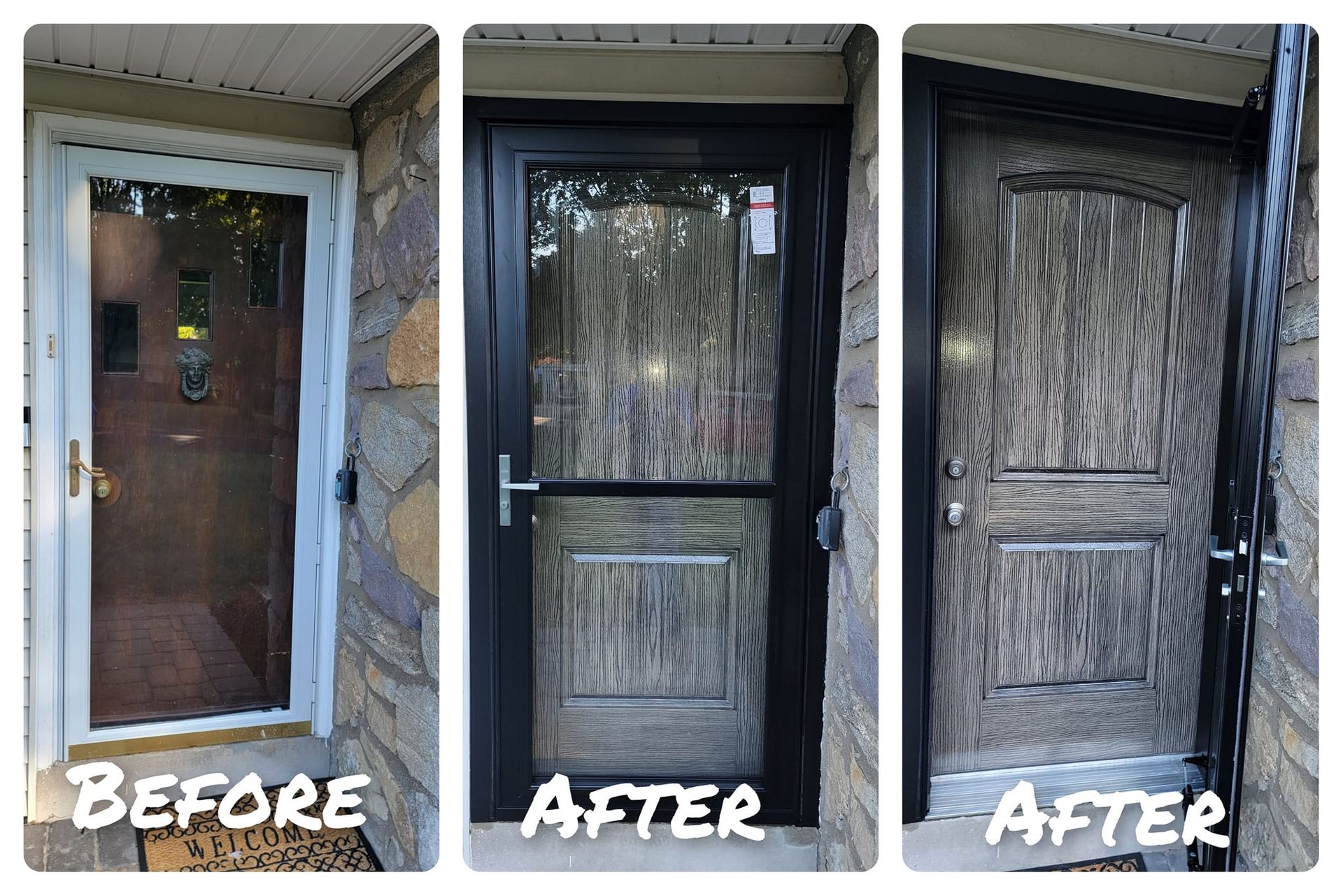 Before and after door project 25