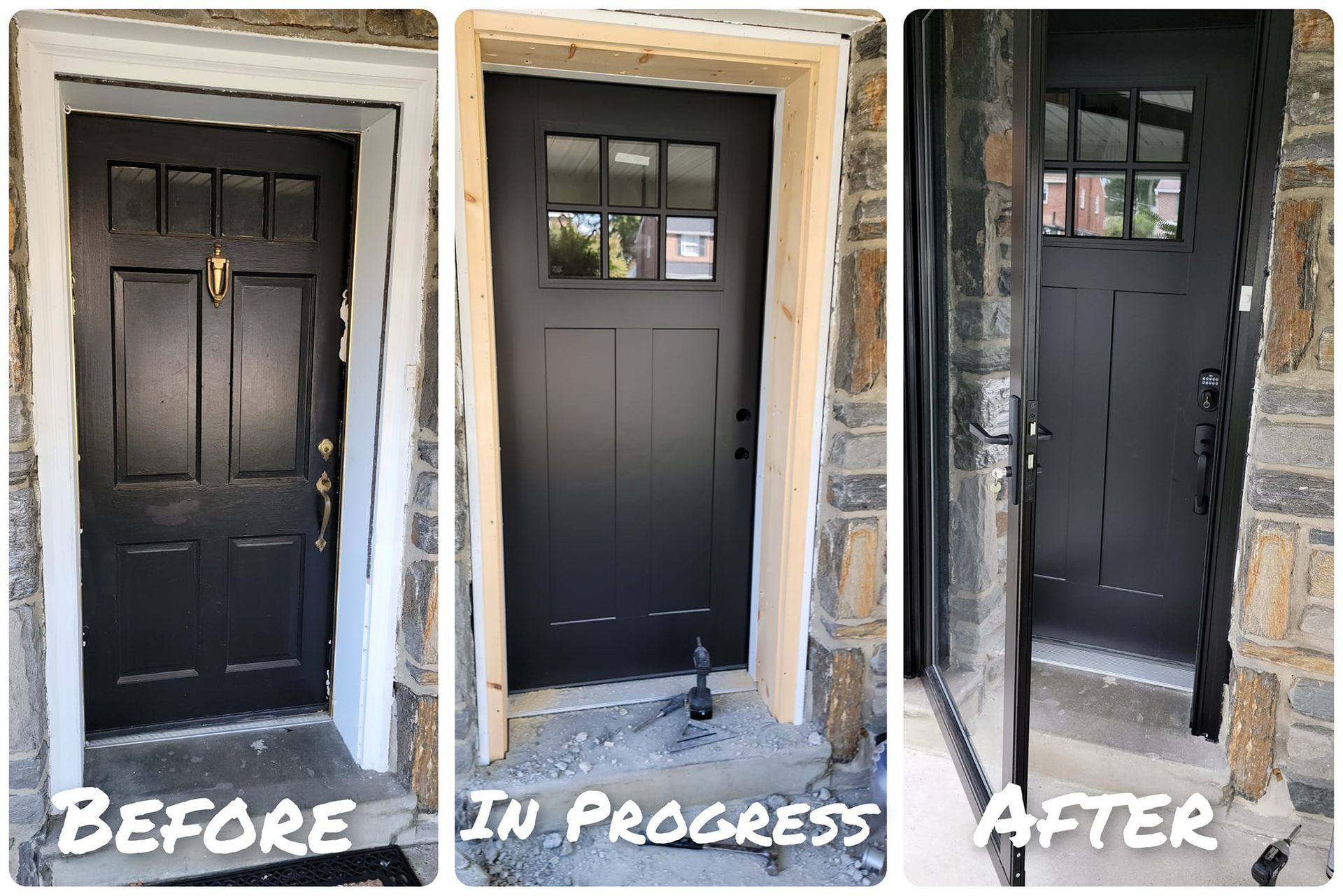 Before and after door project 26