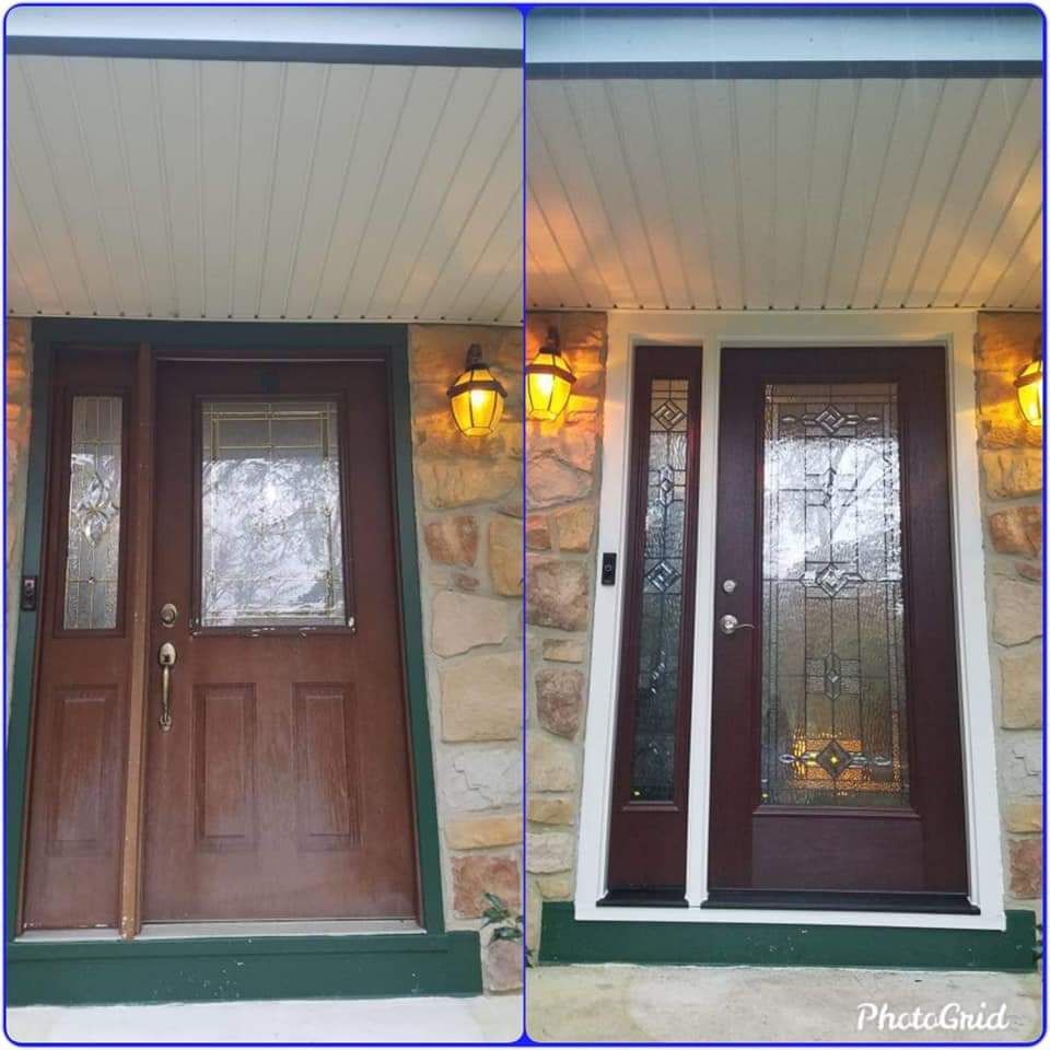 Before and after door project 8